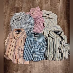 Huge lot of Tommy Hilfiger, Van Heusen and Next shirts sizes 15.5/16 x 33/34